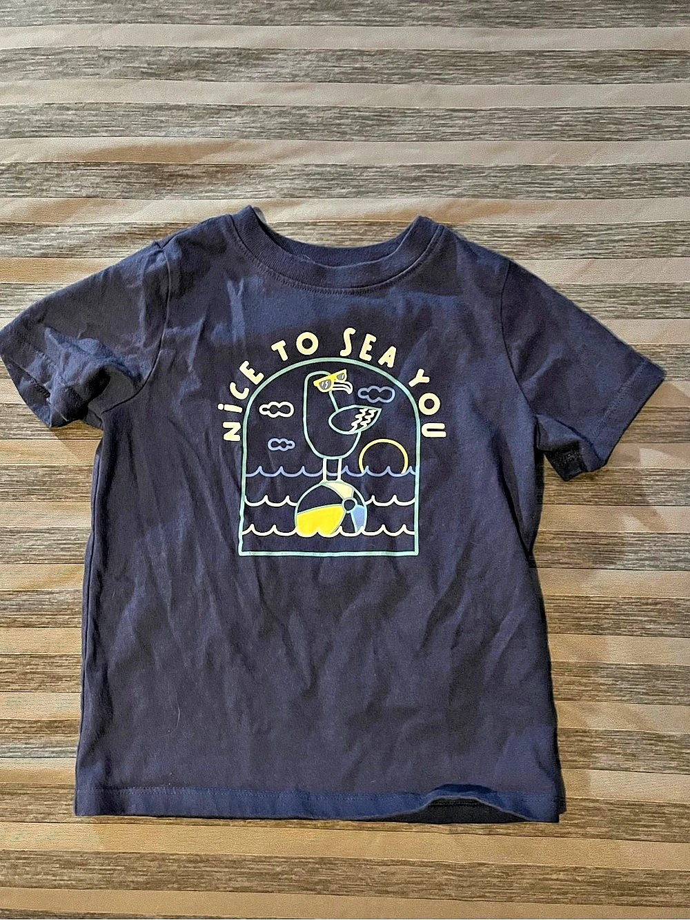 Blue Graphic Short Sleeve Tee